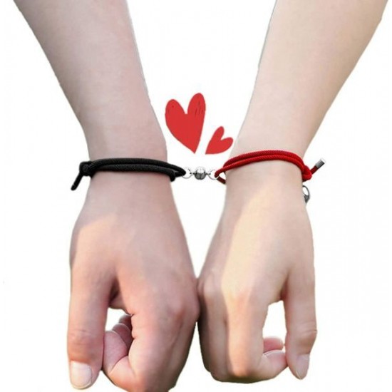 Couples Bracelets Magnetic Mutual Attraction Relationship Matching Friendship Rope Bracelet Set For Women Men Boyfriend Girlfriend Him Her BFF Best Friends Bracelet Braided Charm Pendants Couples Bracelets Magnetic Mutual Attraction Relationship Matching Friendship Rope Bracelet Set For Women Men Boyfriend Girlfriend Him Her BFF Best Friends Bracelet Braided Charm Pendants